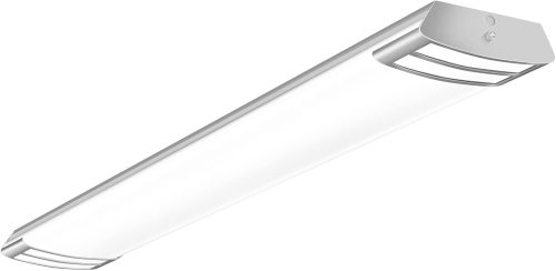 ANTLUX 4FT LED Flush Mount Puff Lights, 40W 4500LM, 4000K Neutral White, 48 Inch Linear LED Kitchen Ceiling Lighting Fixtures for Laundry, Craft Room, Fluorescent Light Replacement