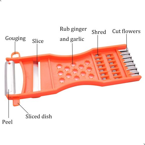 1Pcs handheld Plastic Multifunction Kitchen Peeler Grater Slicer Tool,for Vegetable,Fruit,Cucumber,Potato,Carrots,Cheese,Chef Gadgets Tools - Image 2