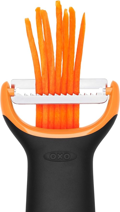 Stainless Steel Good Grips Prep Julienne Y-Peeler, Black, 4.2"W x 8"H - Image 2