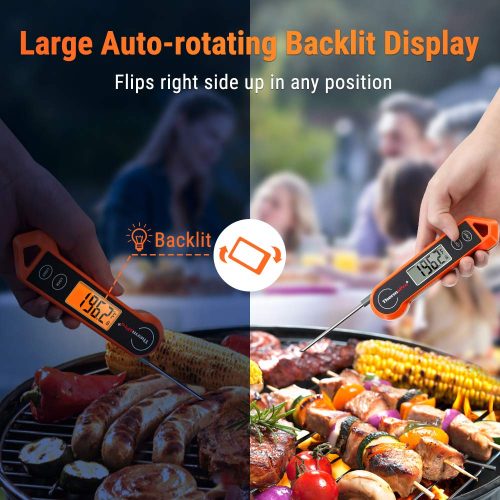 ThermoPro TP19H Digital Meat Thermometer for Cooking with Ambidextrous Backlit and Motion Sensing Kitchen Cooking Food Thermometer for BBQ Grill Smoker Oil Fry Candy Instant Read Thermometer - Image 3