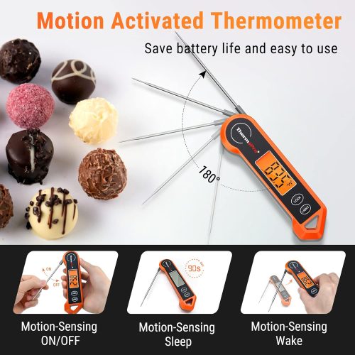 ThermoPro TP19H Digital Meat Thermometer for Cooking with Ambidextrous Backlit and Motion Sensing Kitchen Cooking Food Thermometer for BBQ Grill Smoker Oil Fry Candy Instant Read Thermometer - Image 2