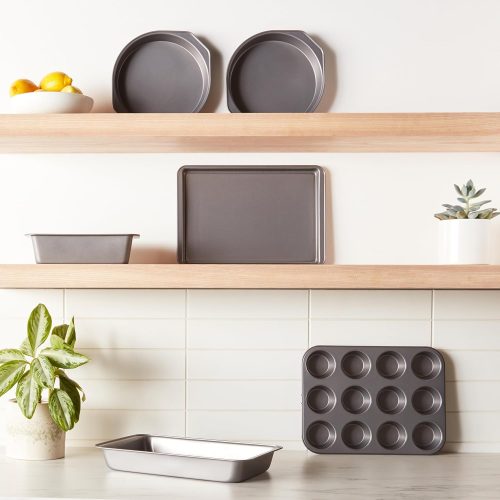 6 Piece Nonstick, Carbon Steel Oven Bakeware Baking Set, 40.5 cm x 28.5 cm x 15 cm - Image 3