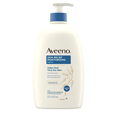 Aveeno Skin Relief 24-Hour Moisturizing Lotion for Sensitive Skin with Natural Shea Butter & Triple Oat Complex