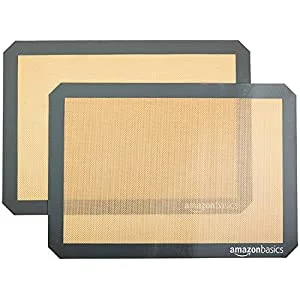 Amazon Basics Silicone, Non-Stick, Food Safe Baking Mat ? Pack of 2