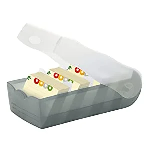 Croco? Index Card Box A7 Translucent/Grey [Office Product]