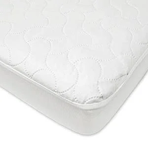 American Baby Company Waterproof Fitted Crib and Toddler Protective Mattress Pad Cover, White (Pack of 1), for Boys and?
